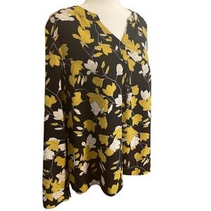Denim & Co. Floral Blouse - Women’s Sz XL
